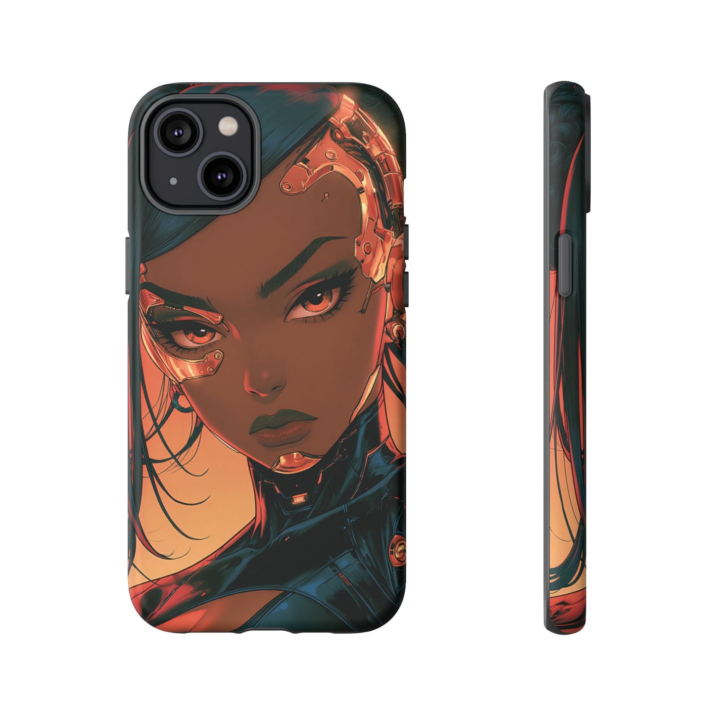 Afrofuturist Phone Case Cyberpunk Woman Art Phone Case Sci Fi
