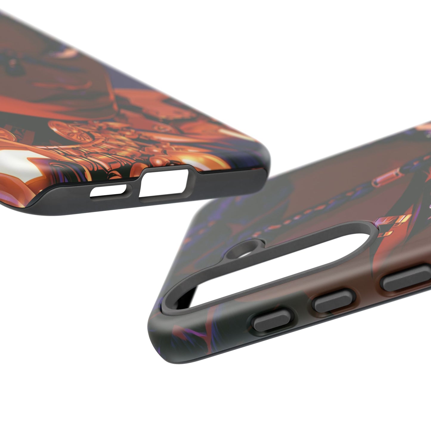 Afrofuturist Phone Case Black Owned iPhone 16 Case Cyberpunk Warrior Art Cultural Gift Tough Case