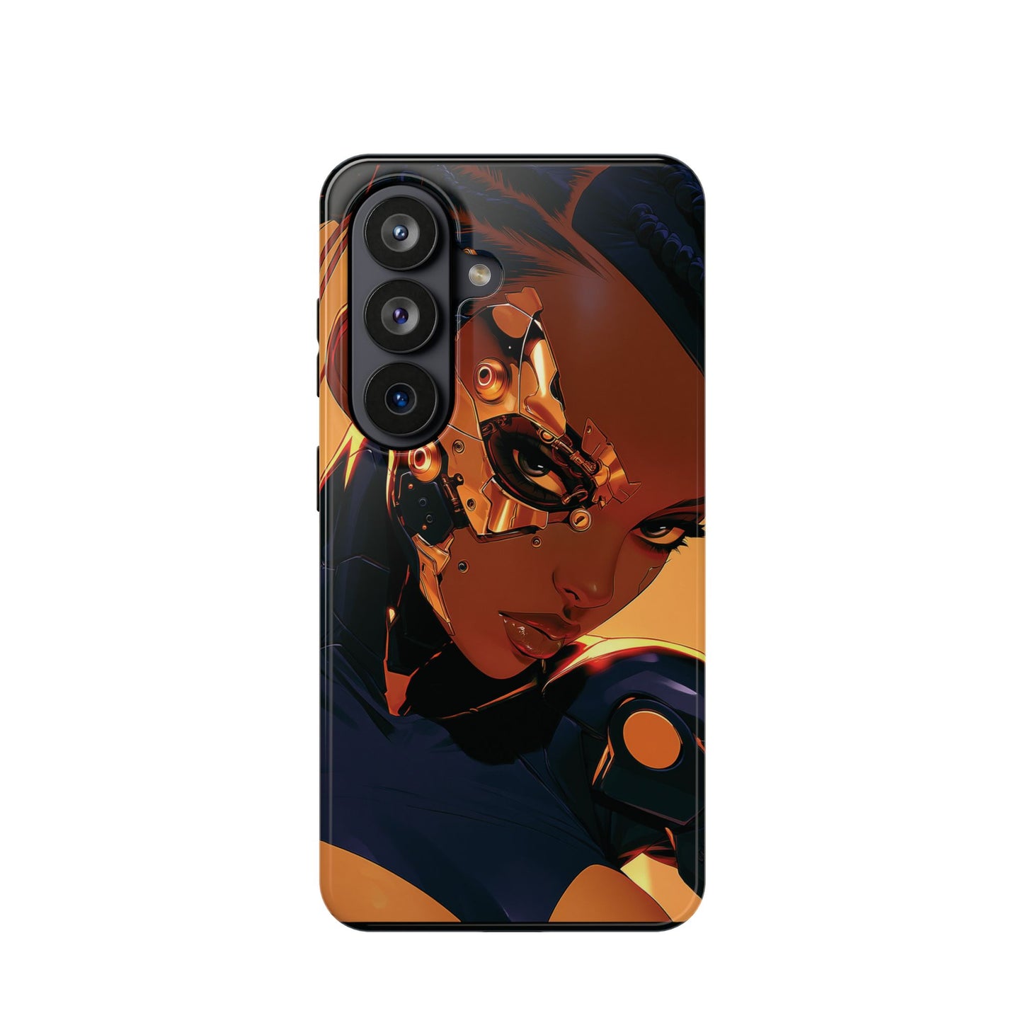 Afrofuturist Phone Case Cyberpunk Woman Art Black Owned Phone Case Sci Fi Melanin Gold Tech Gift