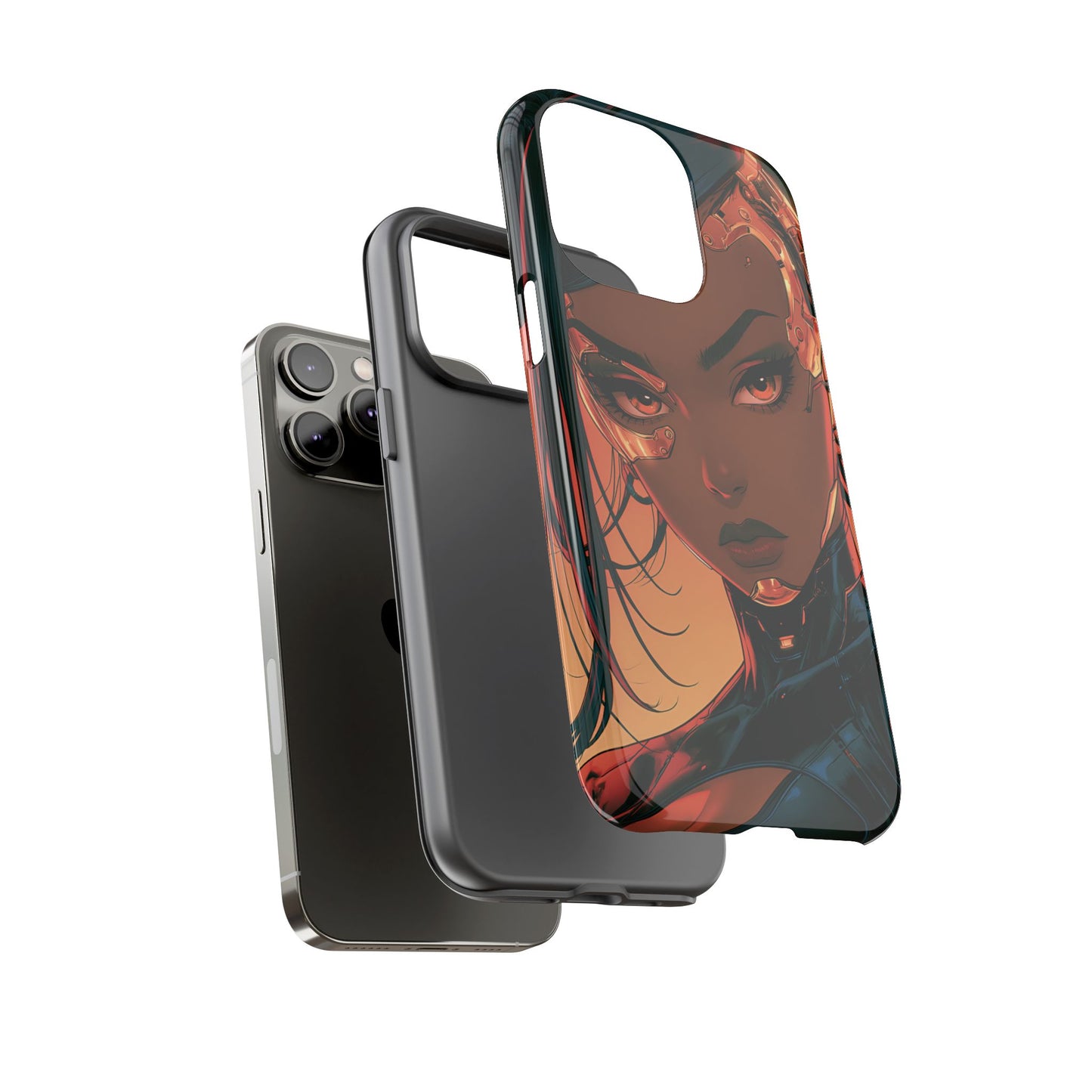 Afrofuturist Phone Case Cyberpunk Woman Art Phone Case Sci Fi