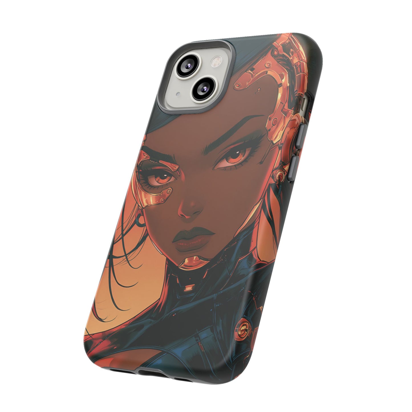 Afrofuturist Phone Case Cyberpunk Woman Art Phone Case Sci Fi