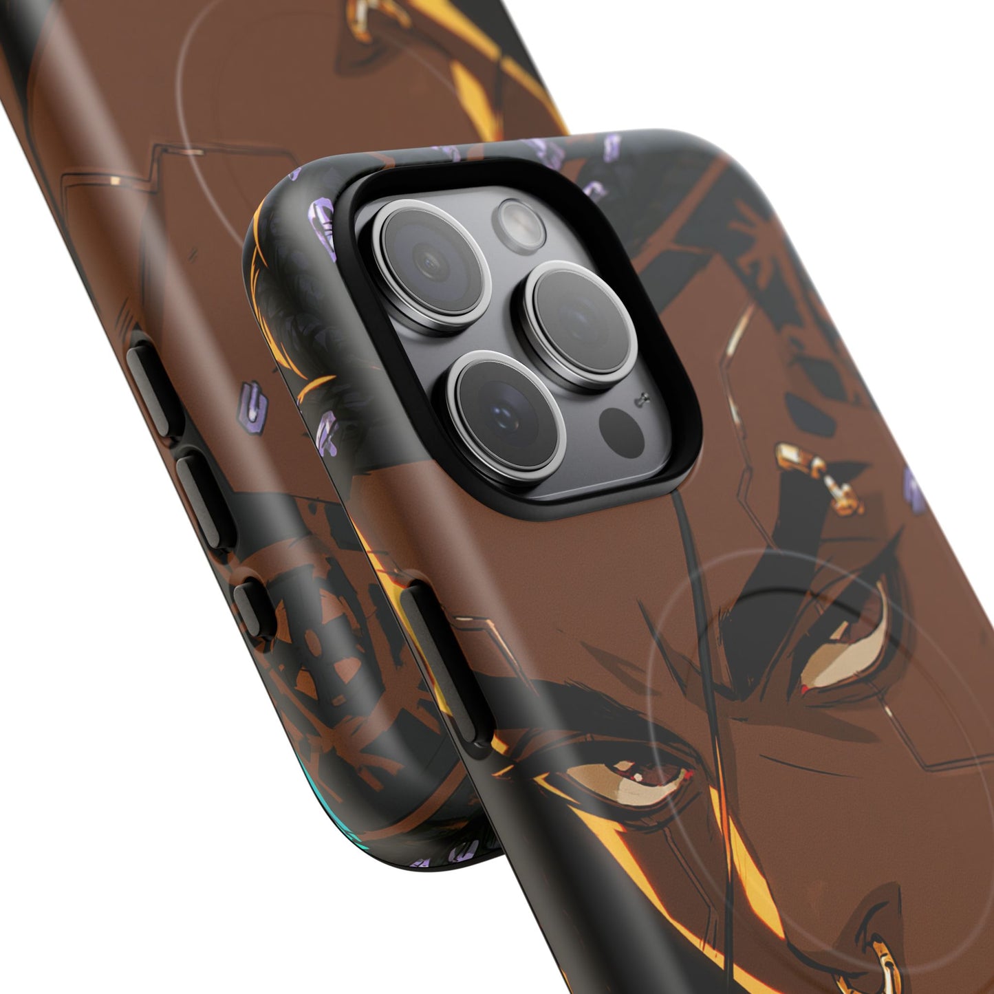 Magnetic Tough Phone Case — Bold Anime Warrior Design