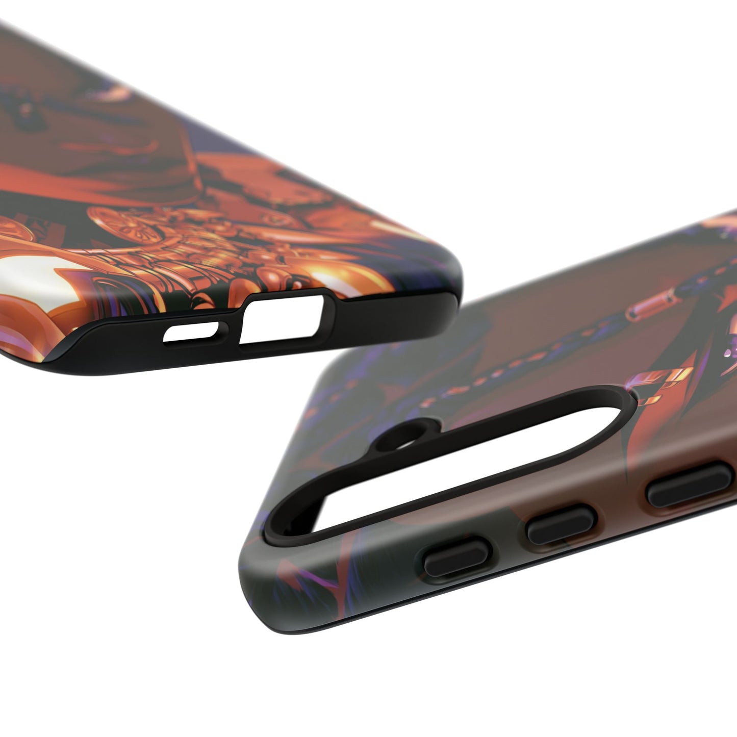 Afrofuturist Phone Case Black Owned iPhone 16 Case Cyberpunk Warrior Art Cultural Gift Tough Case
