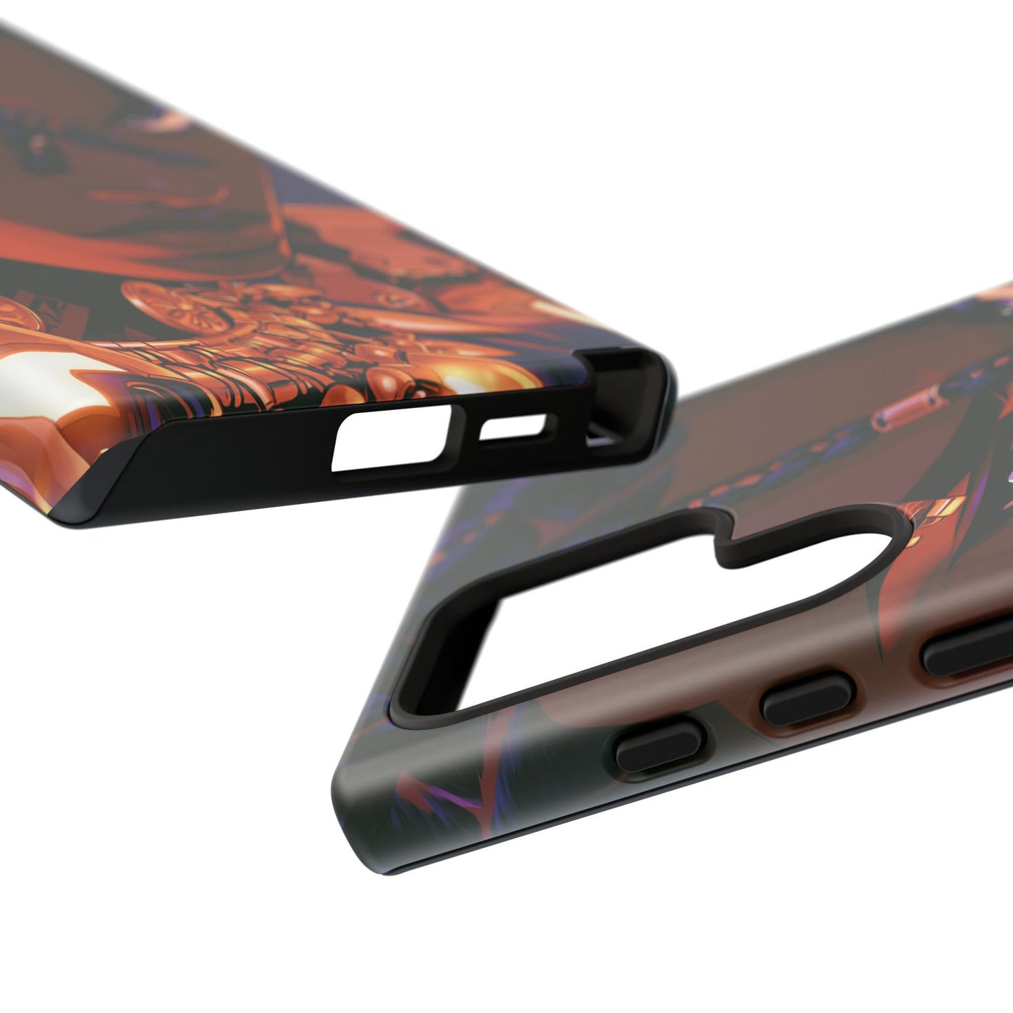 Afrofuturist Phone Case Black Owned iPhone 16 Case Cyberpunk Warrior Art Cultural Gift Tough Case