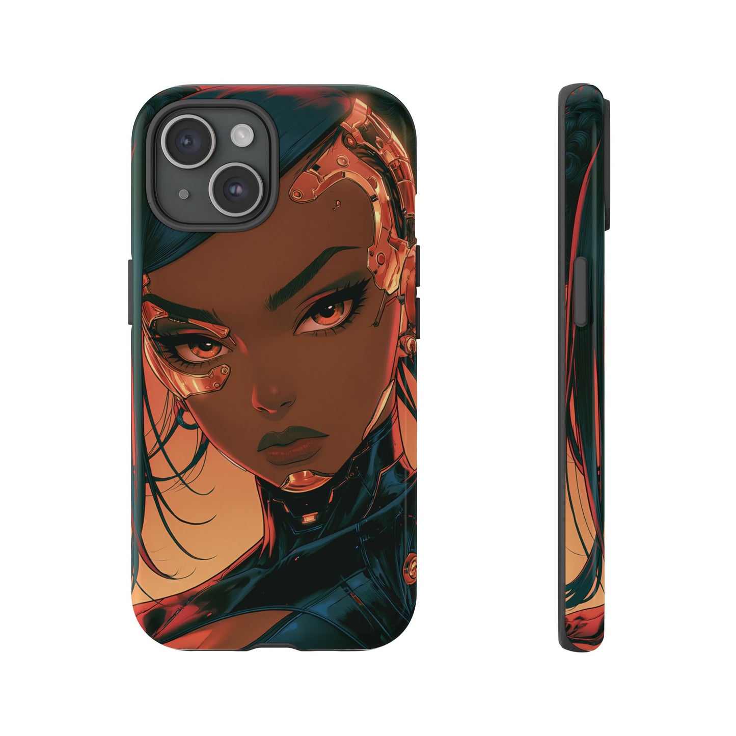 Afrofuturist Phone Case Cyberpunk Woman Art Phone Case Sci Fi