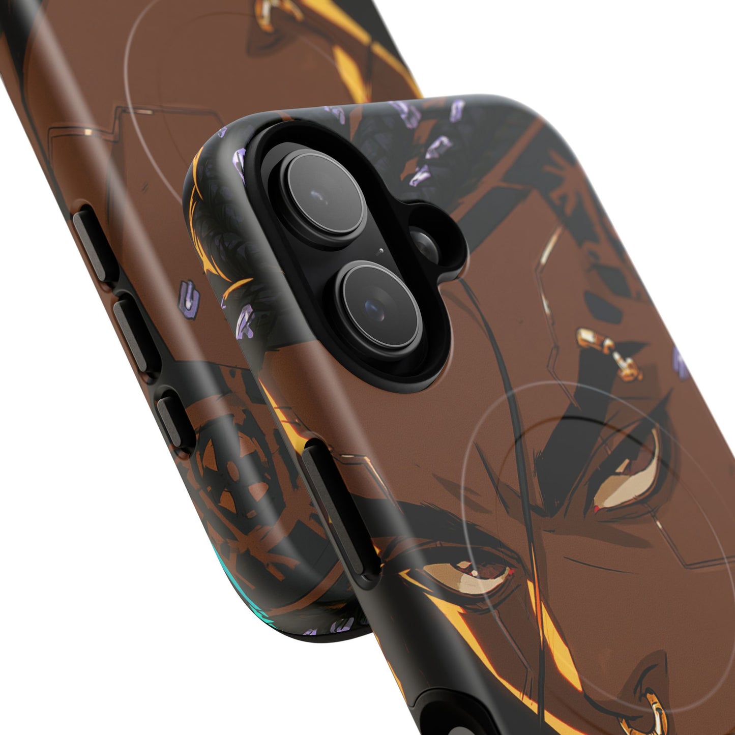Magnetic Tough Phone Case — Bold Anime Warrior Design