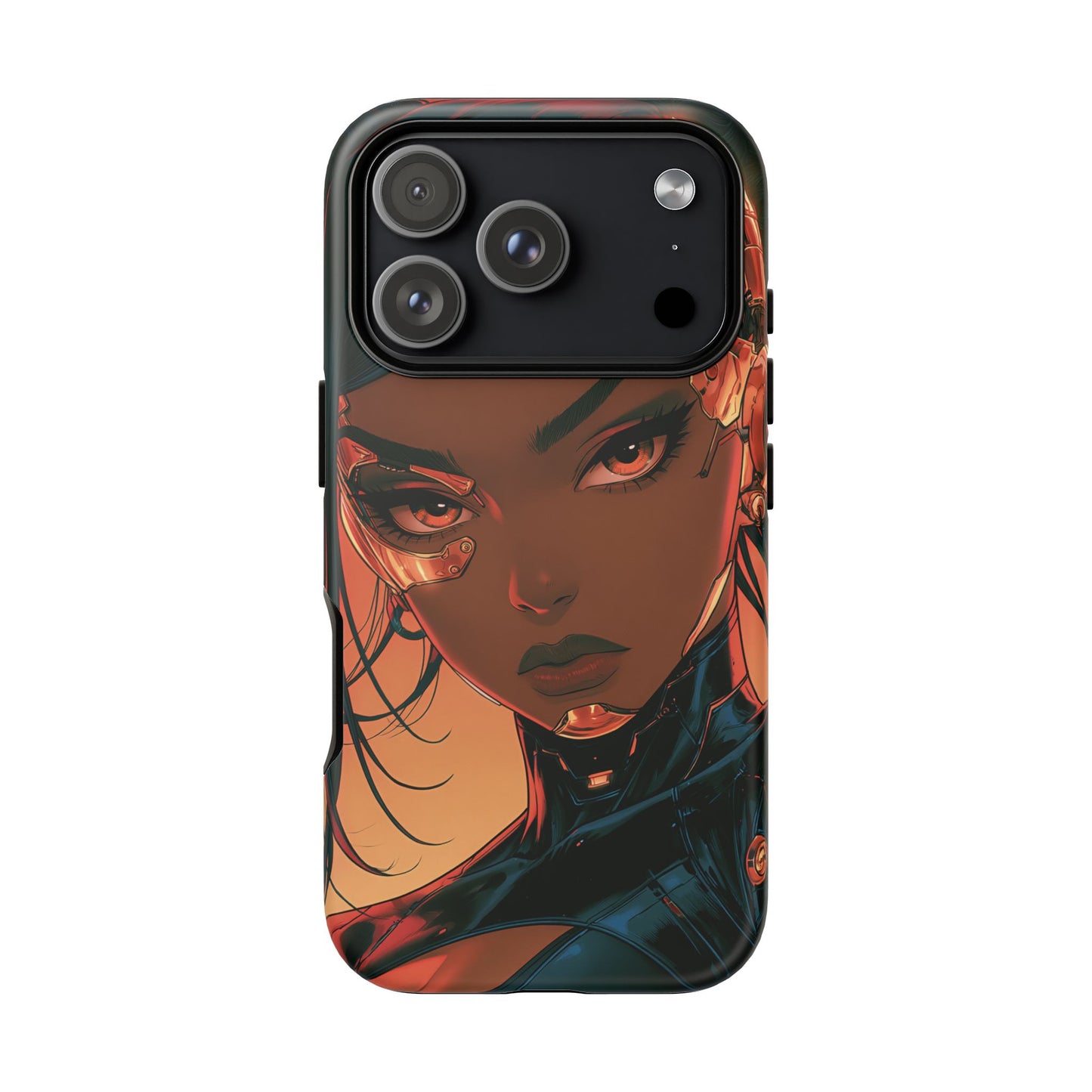 Afrofuturist Phone Case Cyberpunk Woman Art Phone Case Sci Fi