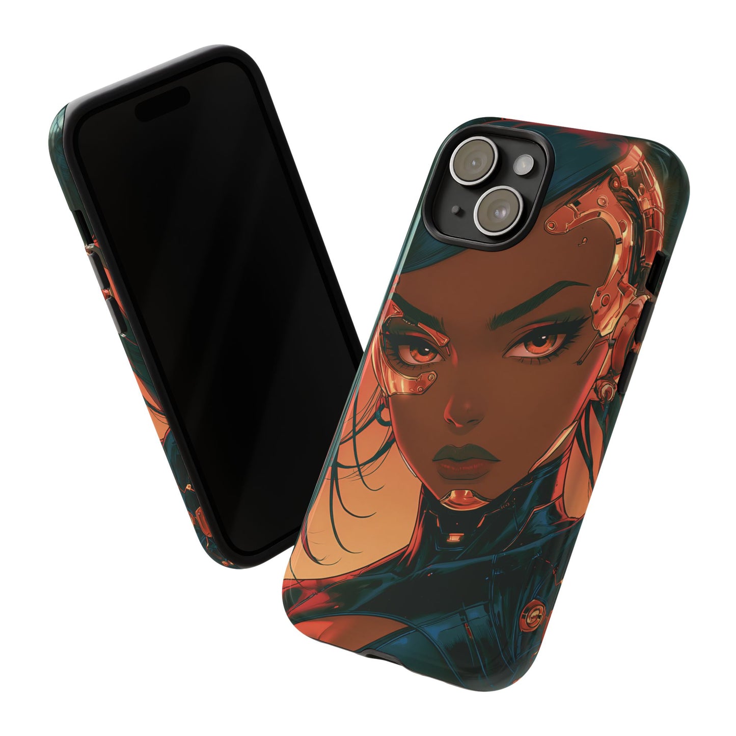 Afrofuturist Phone Case Cyberpunk Woman Art Phone Case Sci Fi