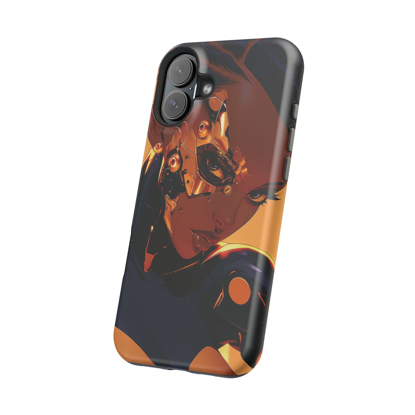Afrofuturist Phone Case Cyberpunk Woman Art Black Owned Phone Case Sci Fi Melanin Gold Tech Gift