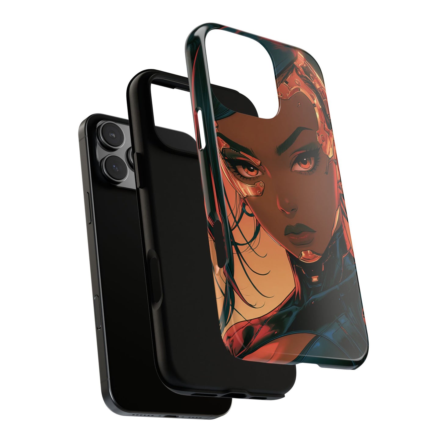 Afrofuturist Phone Case Cyberpunk Woman Art Phone Case Sci Fi