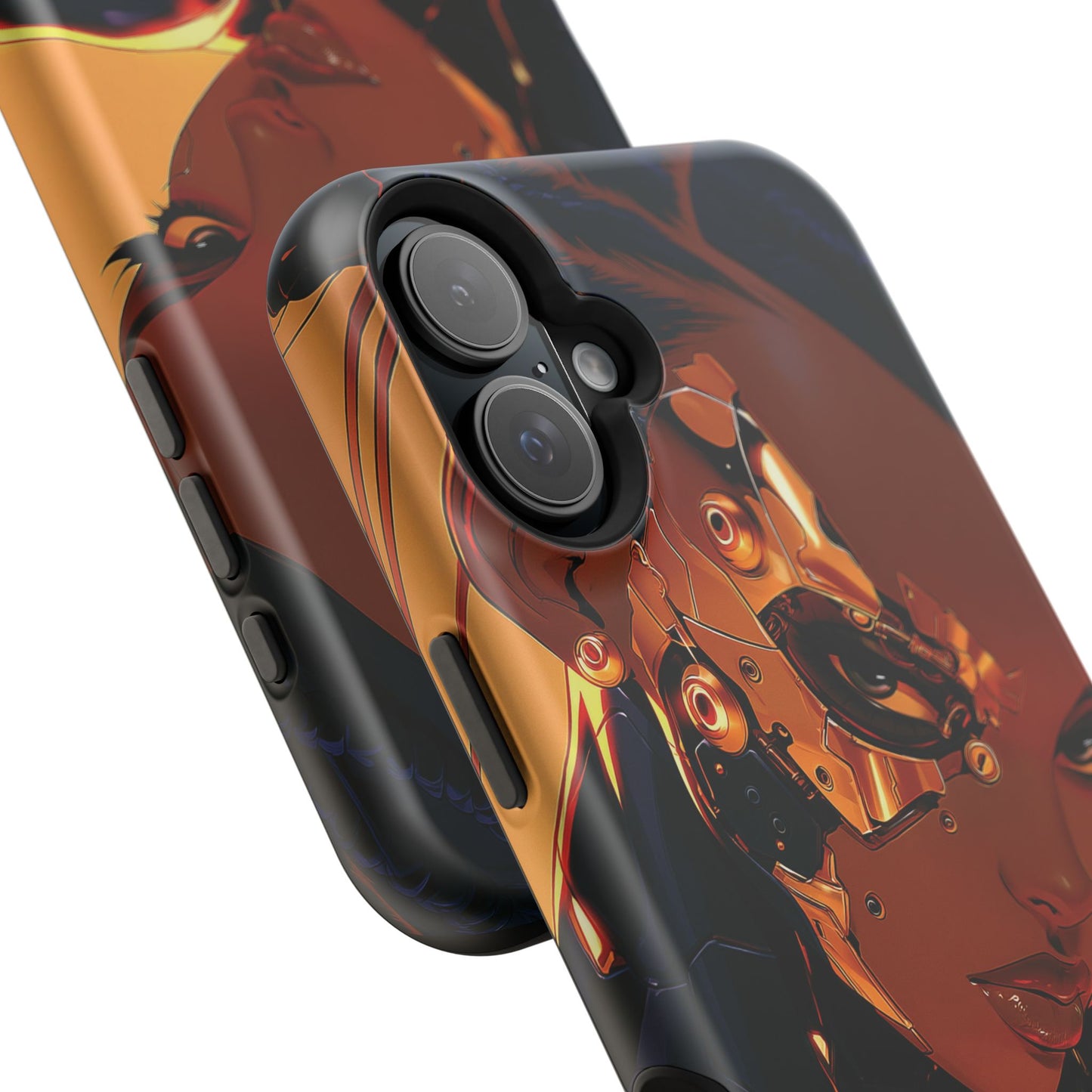 Afrofuturist Phone Case Cyberpunk Woman Art Black Owned Phone Case Sci Fi Melanin Gold Tech Gift