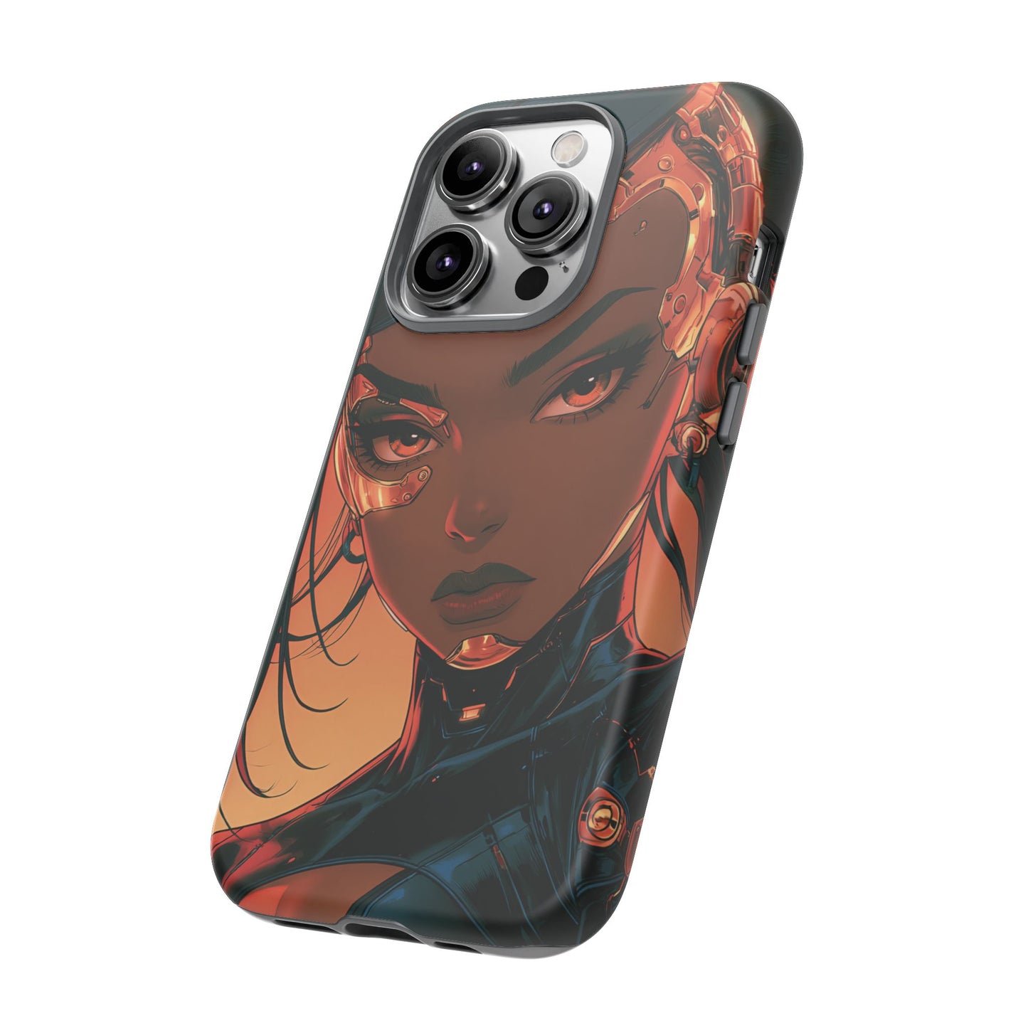 Afrofuturist Phone Case Cyberpunk Woman Art Phone Case Sci Fi