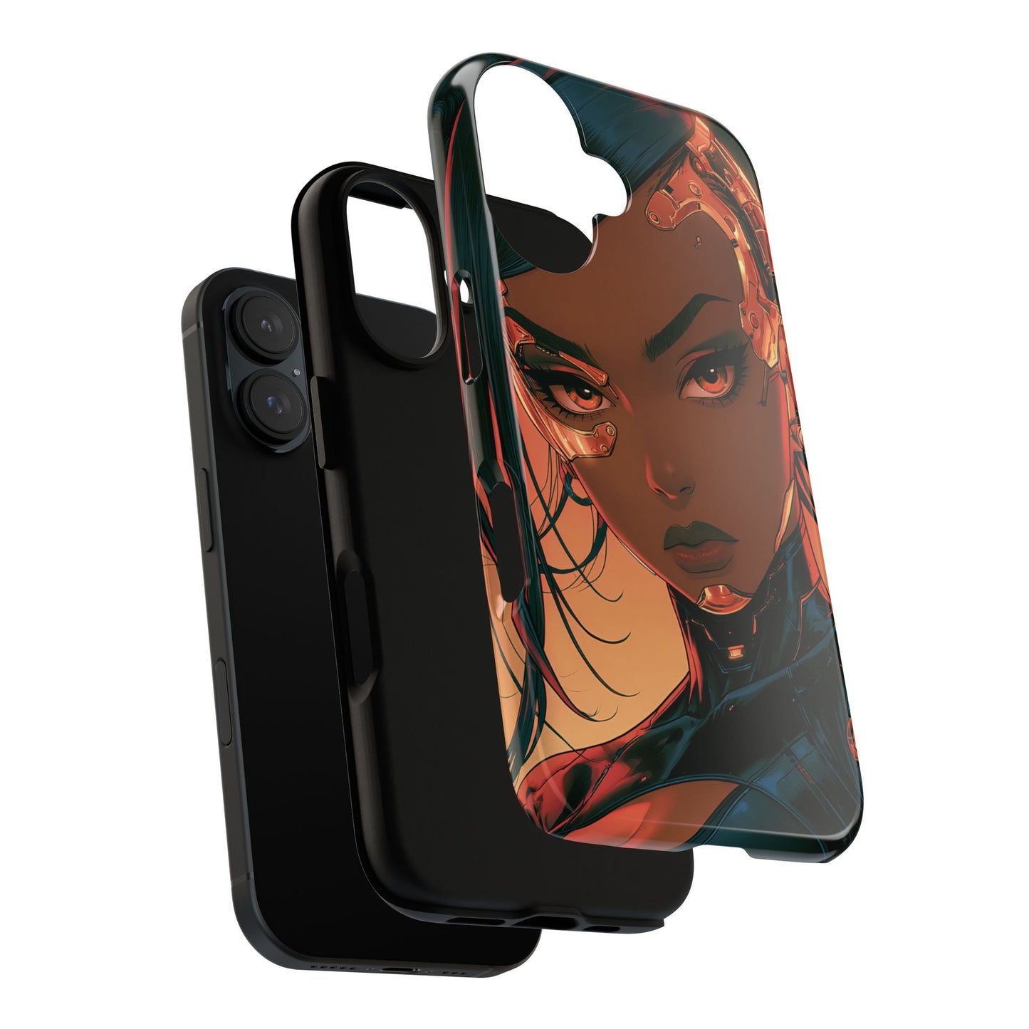 Afrofuturist Phone Case Cyberpunk Woman Art Phone Case Sci Fi