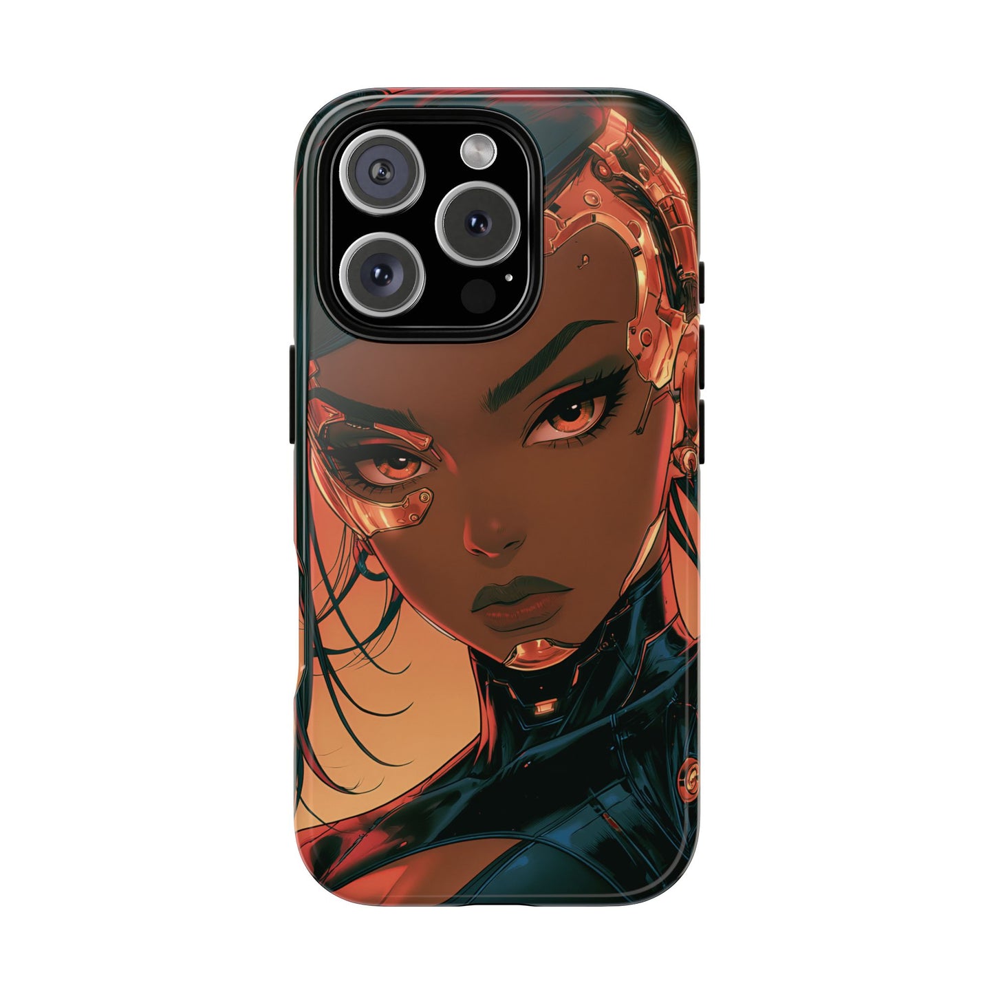 Afrofuturist Phone Case Cyberpunk Woman Art Phone Case Sci Fi