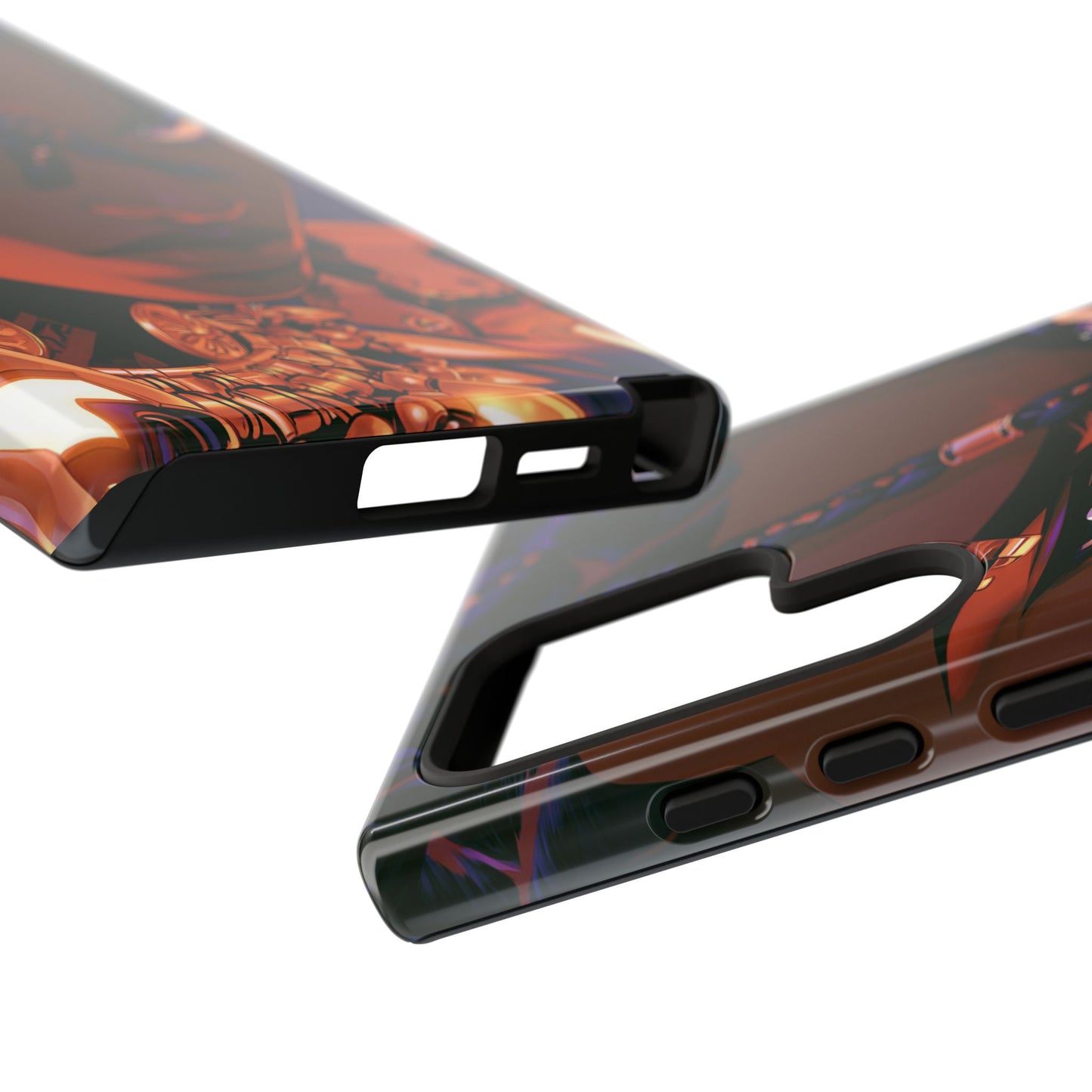 Afrofuturist Phone Case Black Owned iPhone 16 Case Cyberpunk Warrior Art Cultural Gift Tough Case