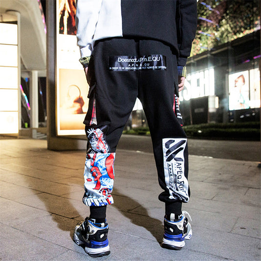 APE2883 Waves Artwork Joggers