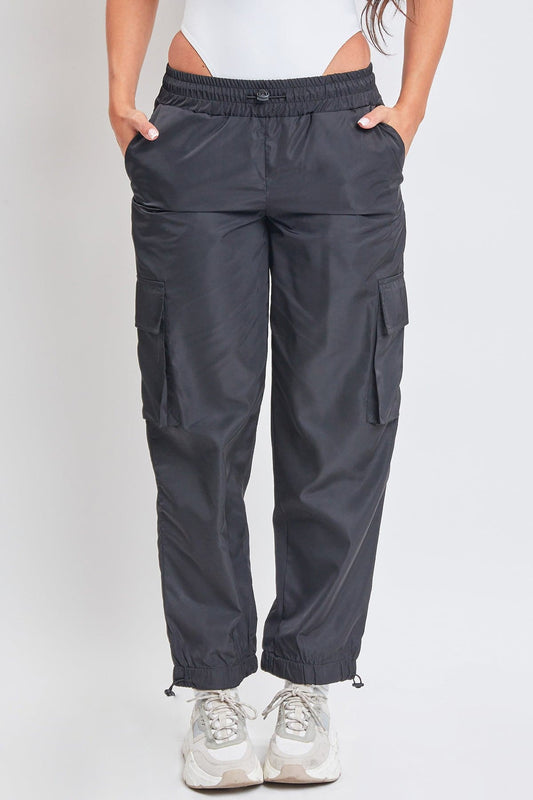 High Rise Nylon Cargo Jogger