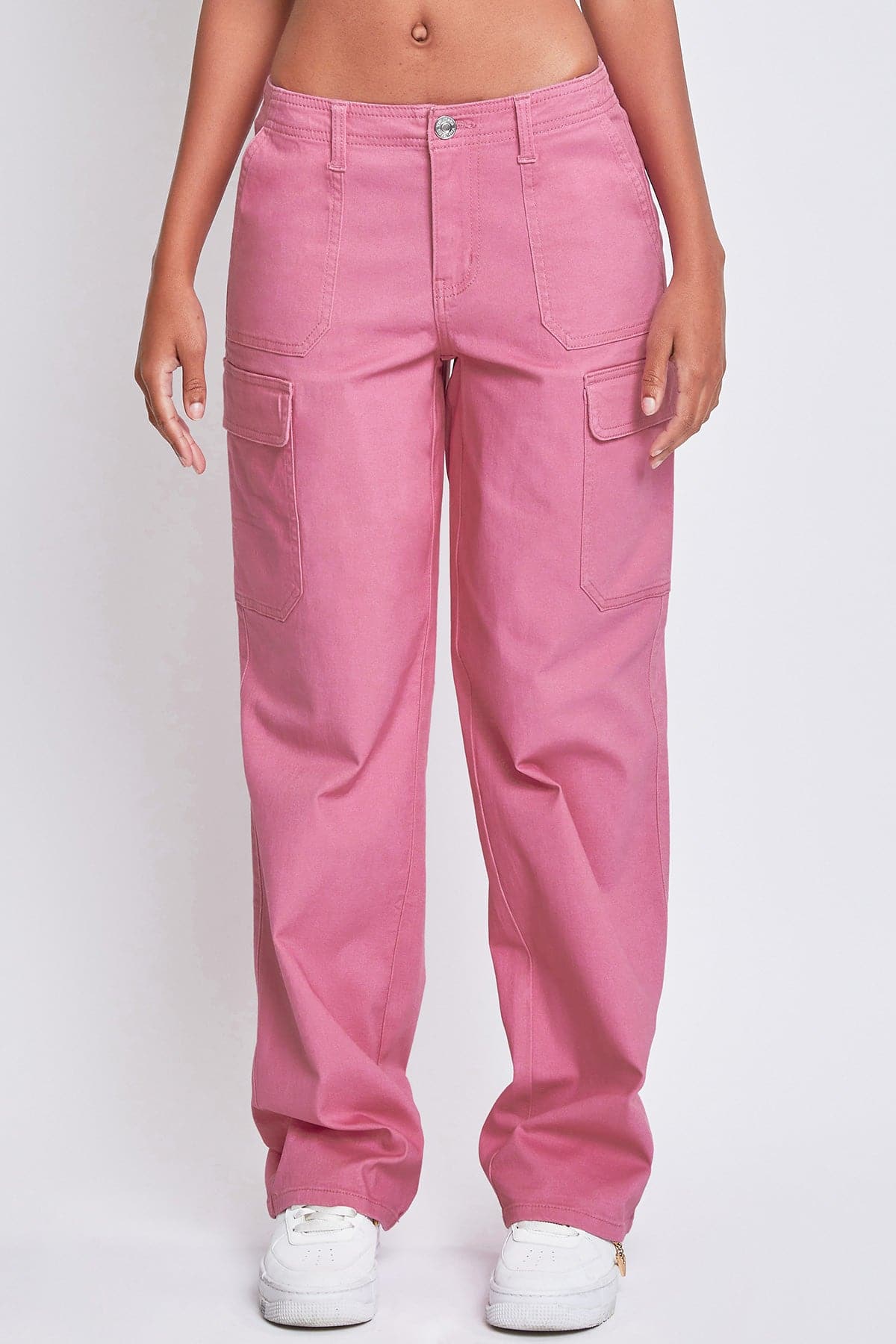 High Rise Straight Leg Cargo Pants