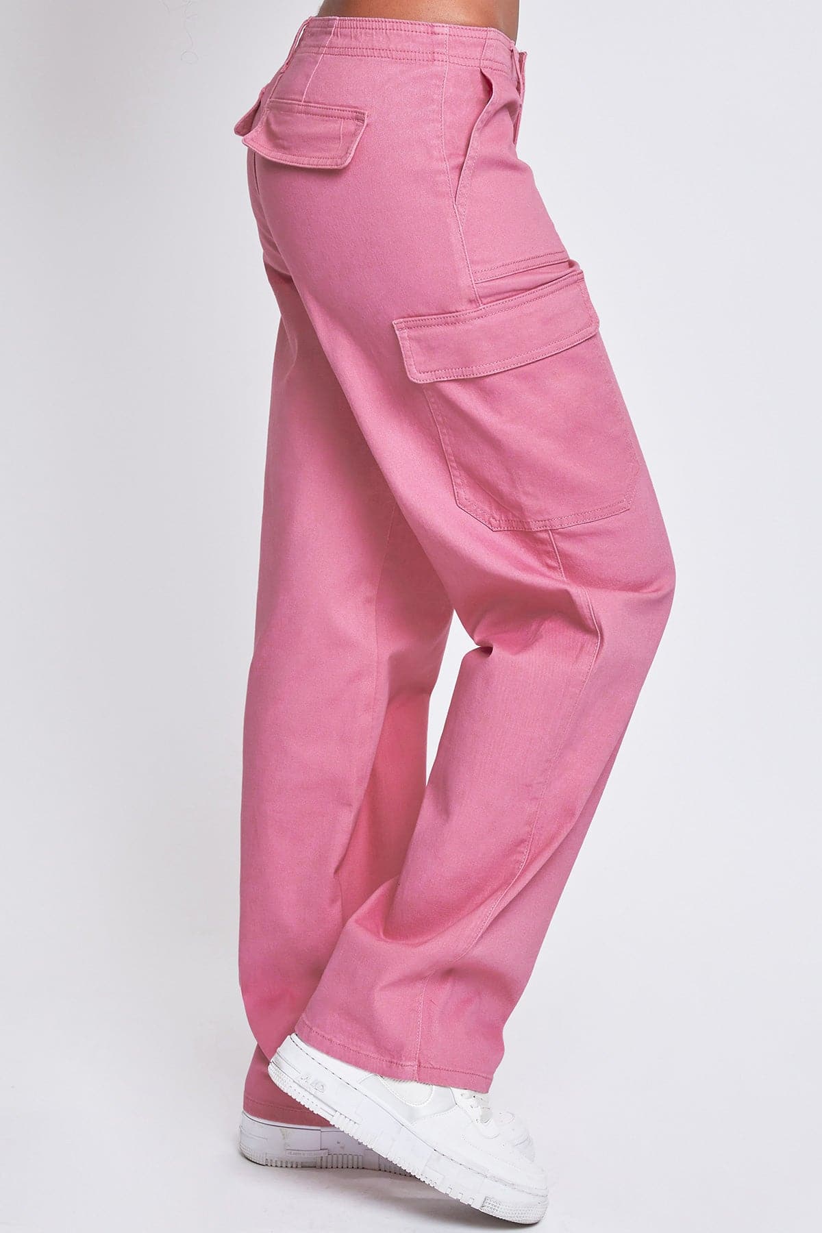 High Rise Straight Leg Cargo Pants