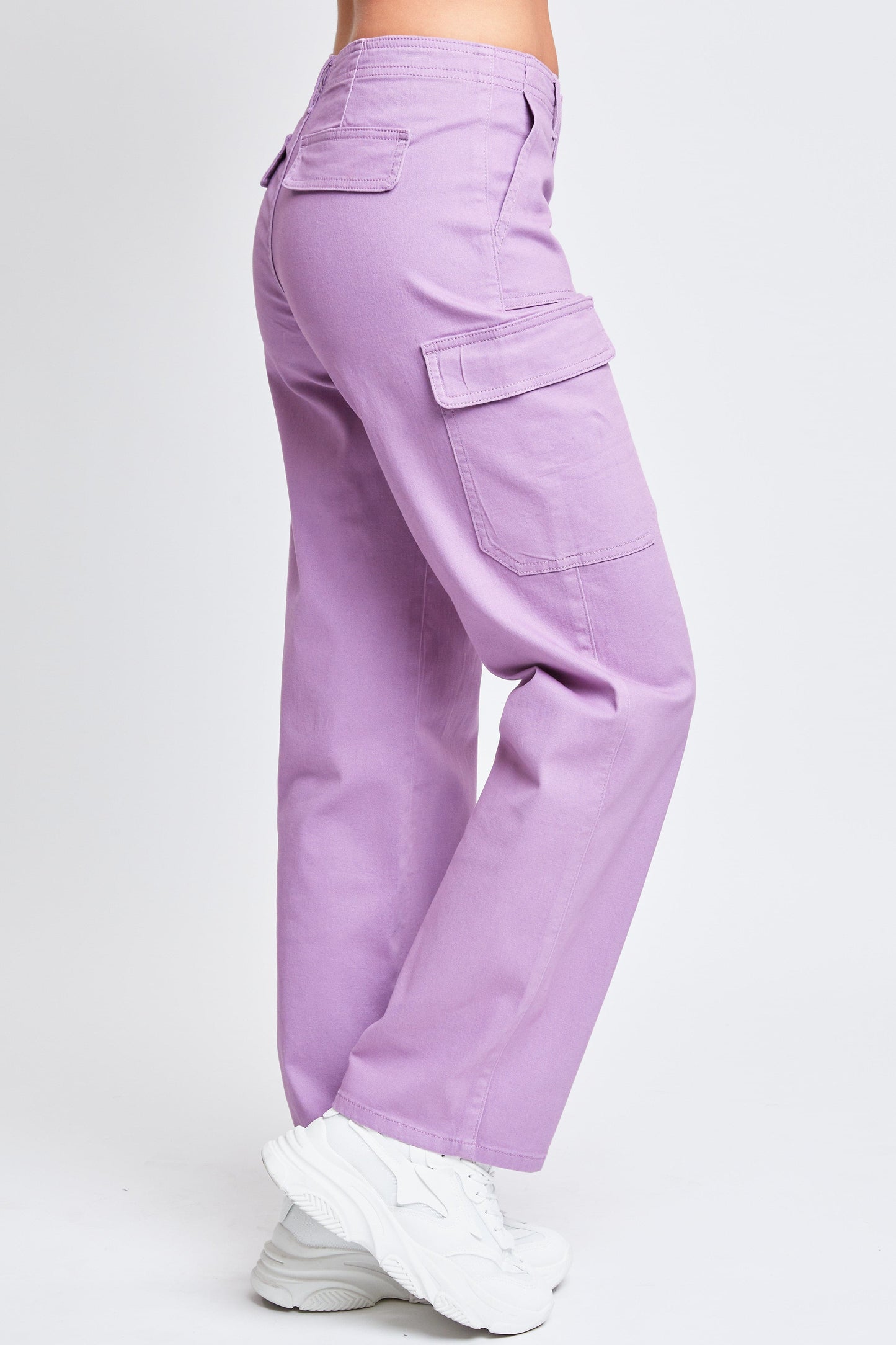 High Rise Straight Leg Cargo Pants