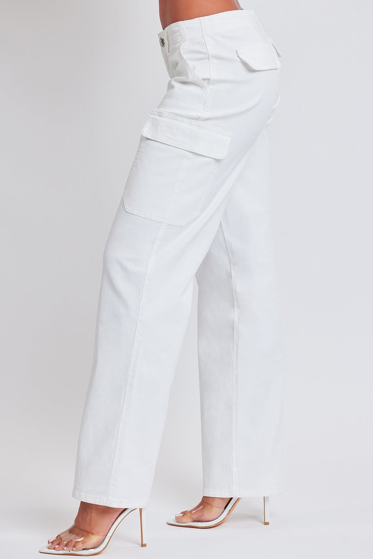 High Rise Straight Leg Cargo Pants