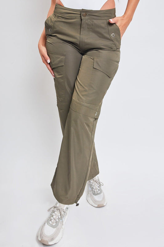 High-Rise Nylon Cargo Pants