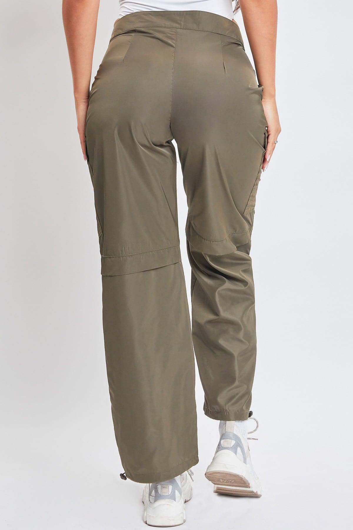 High-Rise Nylon Cargo Pants