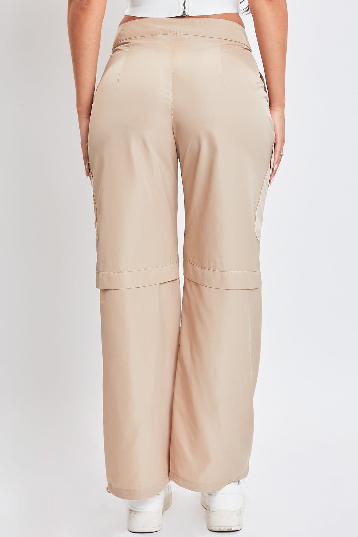 High-Rise Nylon Cargo Pants