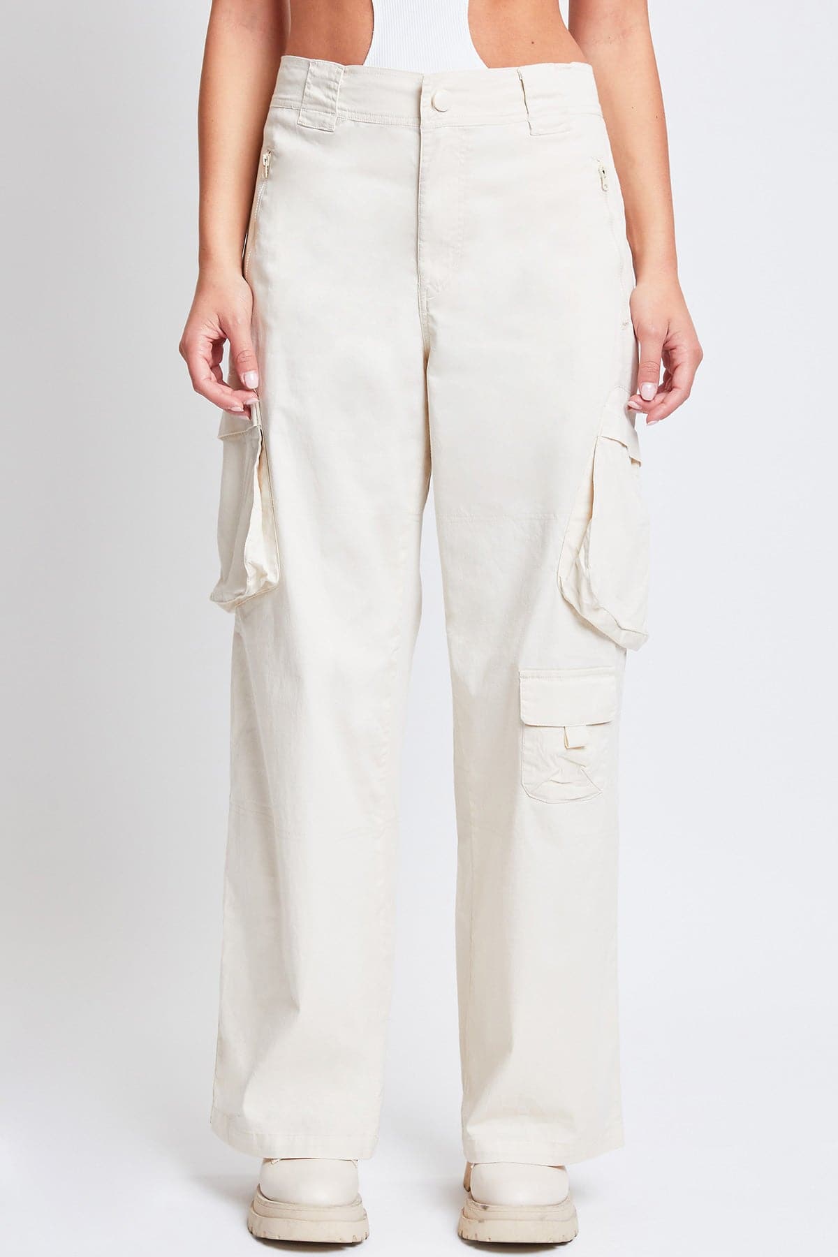 High-Rise Relaxed Fit Cargo Pants