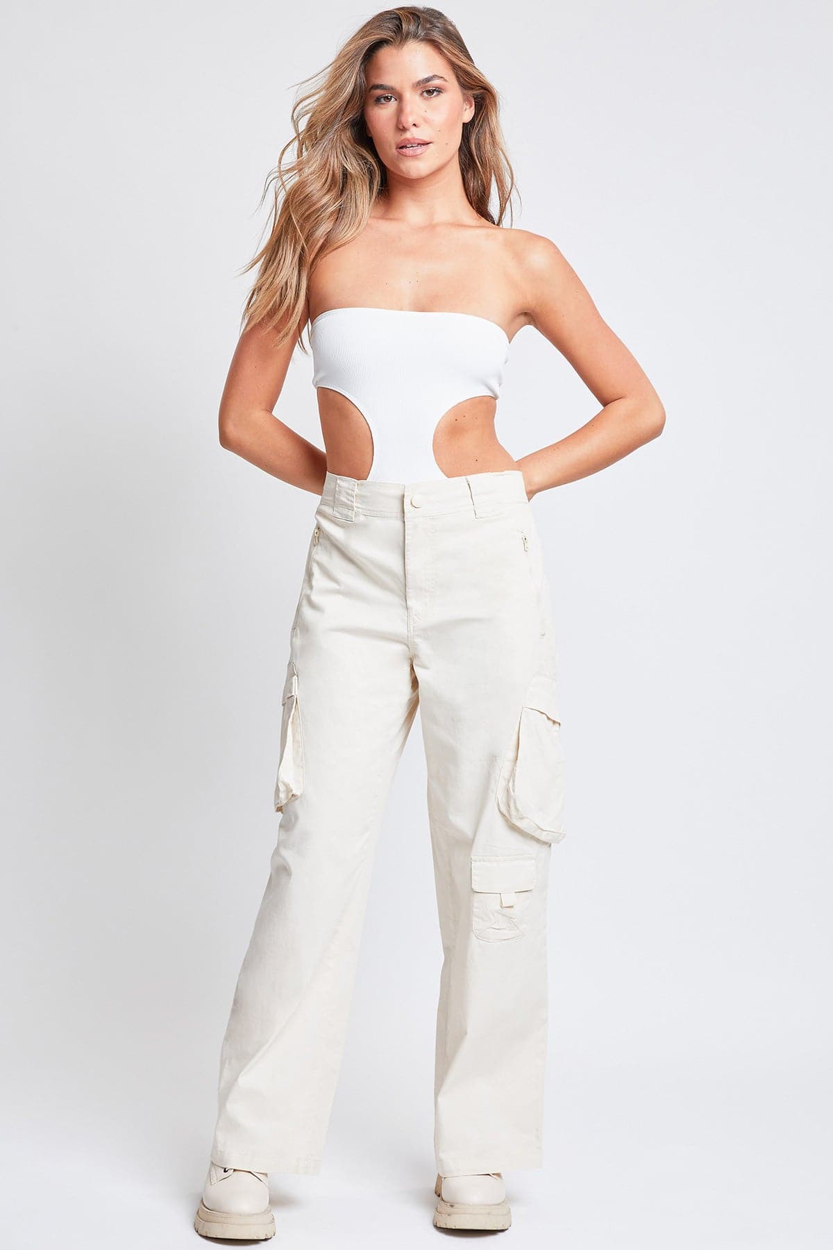 High-Rise Relaxed Fit Cargo Pants