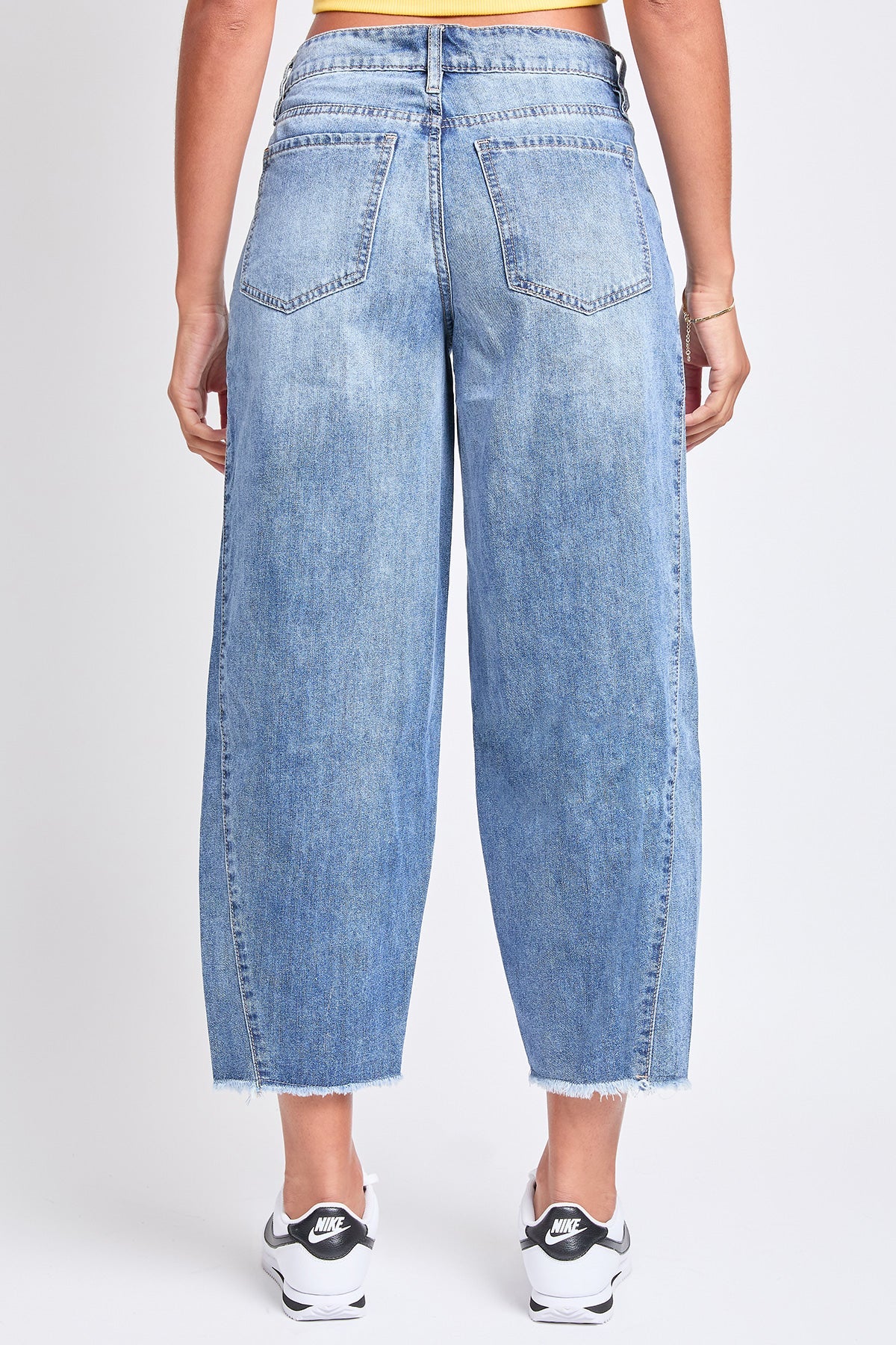YMI Baggy Cropped Barrel Jeans