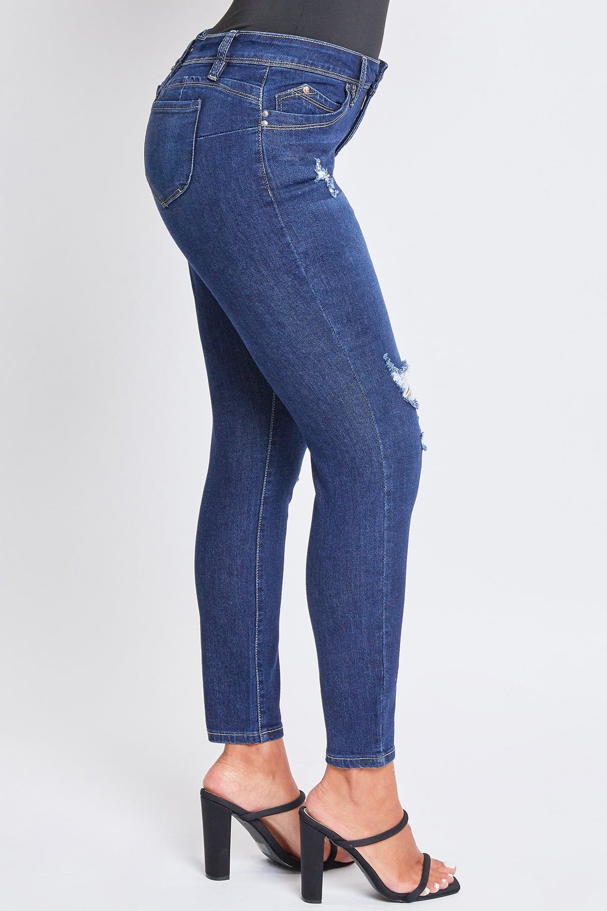 Women's Sustainable WannaBettaButt Skinny Distressed Jeans