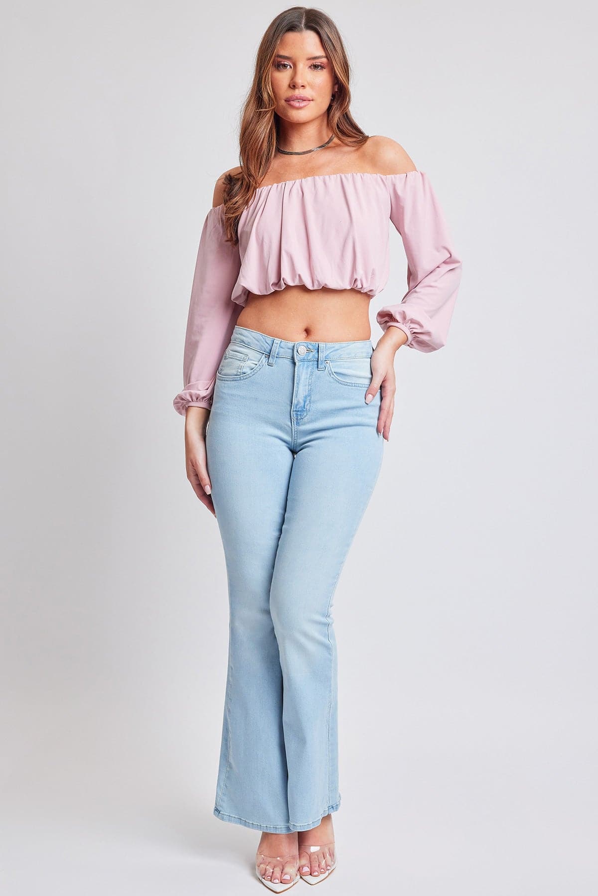 Classic High Rise Flare Jeans