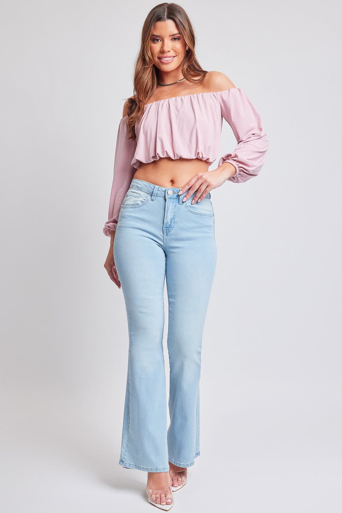Classic High Rise Flare Jeans