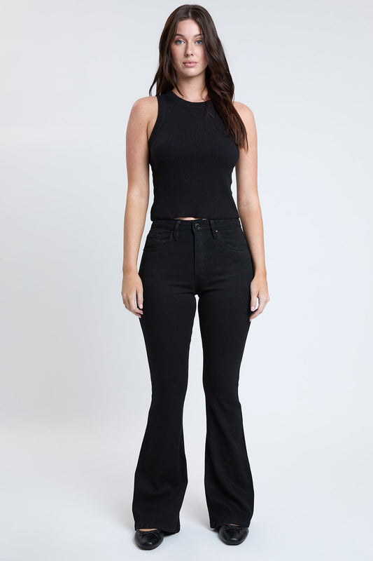 Classic Retro High Rise Flare Jean