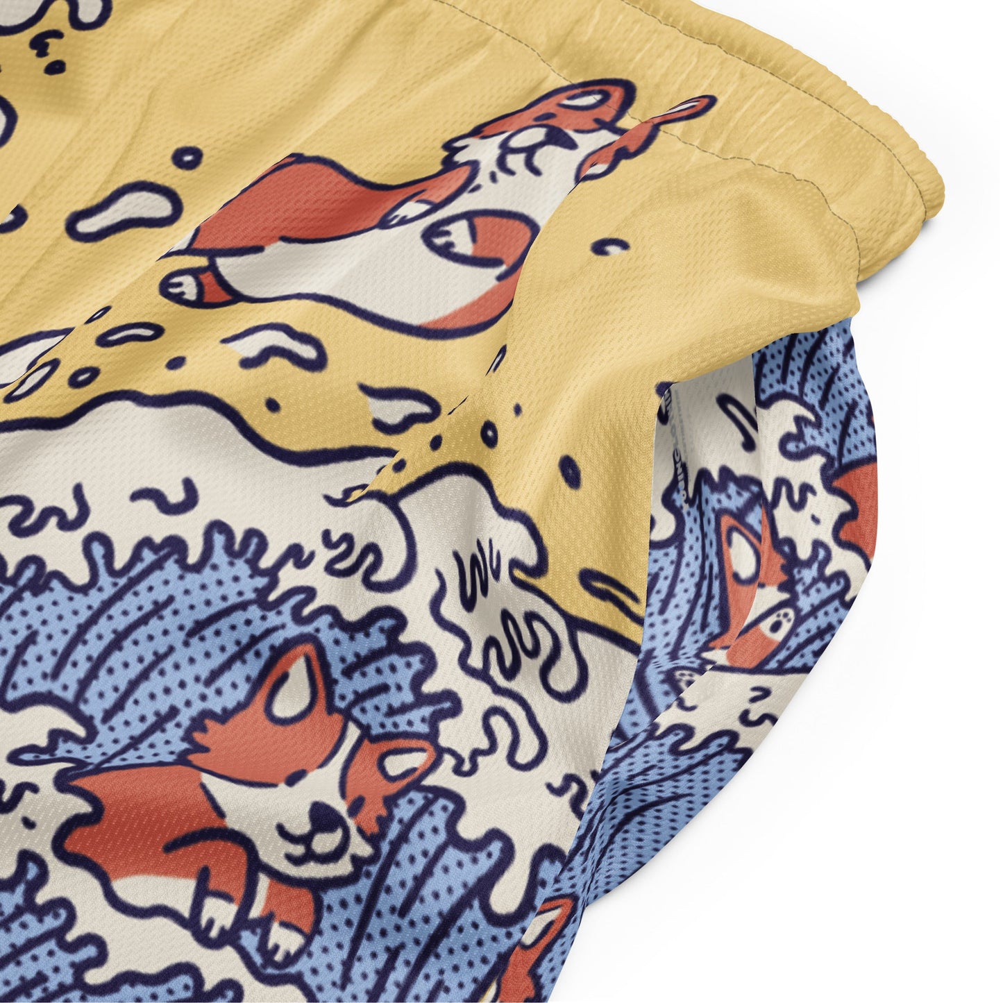 Swimming Corgi Mesh Shorts