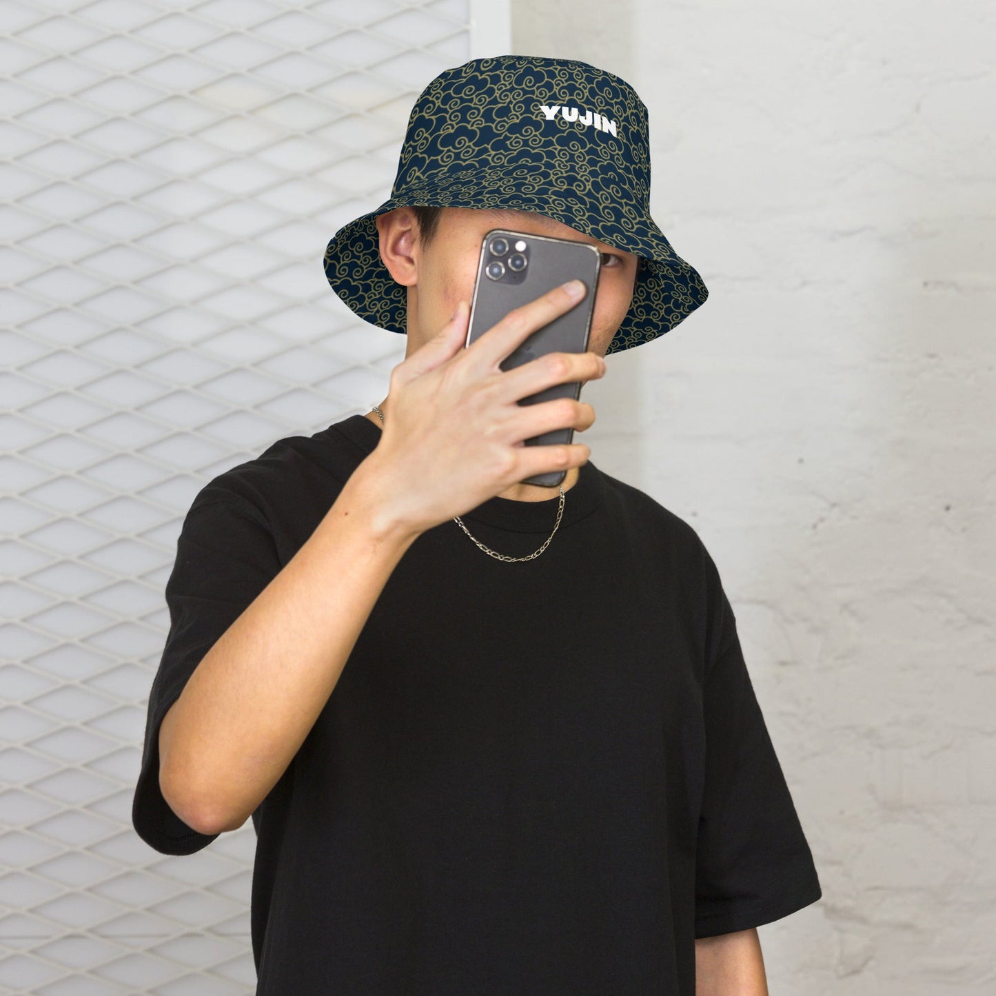 Japanese Clouds Reversible Bucket Hat