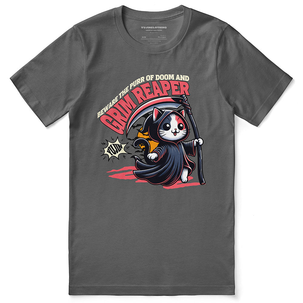 Grim Reaper Cat T-Shirt