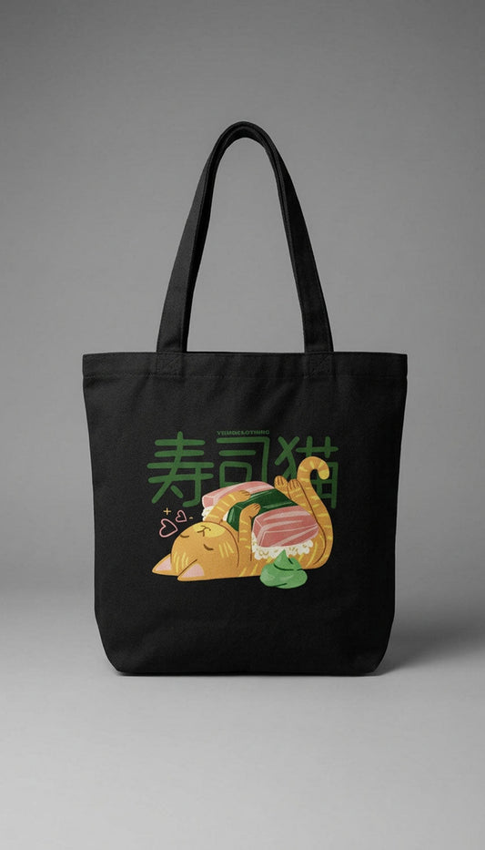 Cute Sushi Cat Eco Tote Bag
