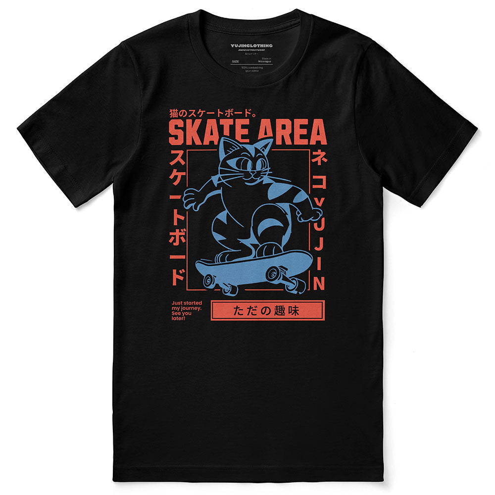 Skate Area Cat T-Shirt
