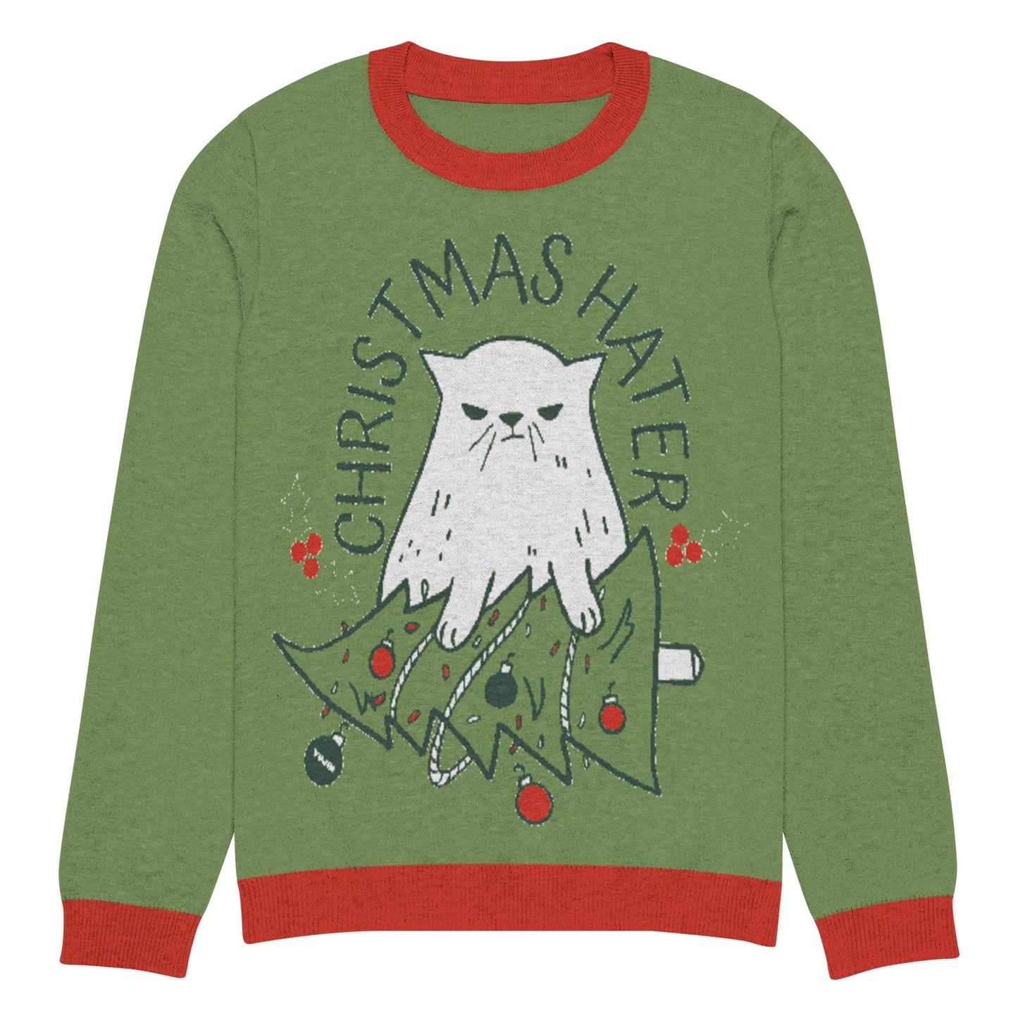 Christmas Hater Cat Sweatshirt