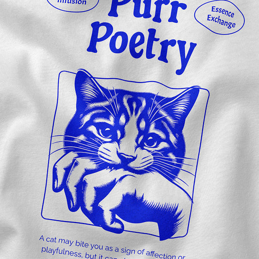 Purr Poetry Cat T-Shirt