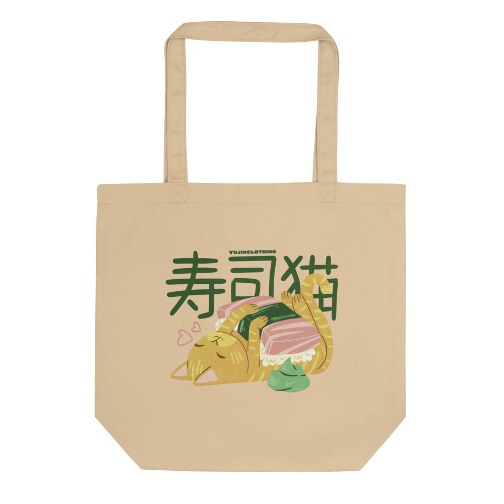 Cute Sushi Cat Eco Tote Bag