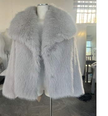 Cozy Chic: Winter Plush Fluffy Lapel Coat