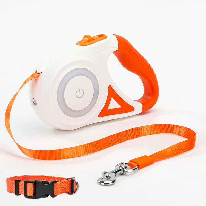 All-in-One Retractable Dog Leash and Collar Set