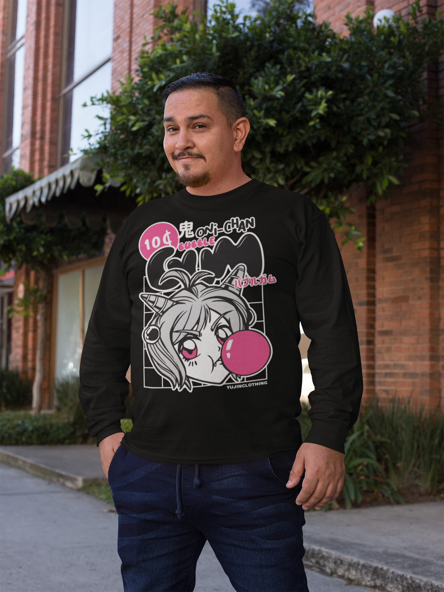 Oni-Chan Bubble Long Sleeve T-Shirt