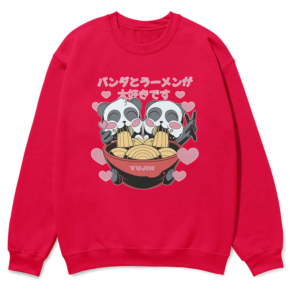 Cute Ramen Pandas Sweatshirt