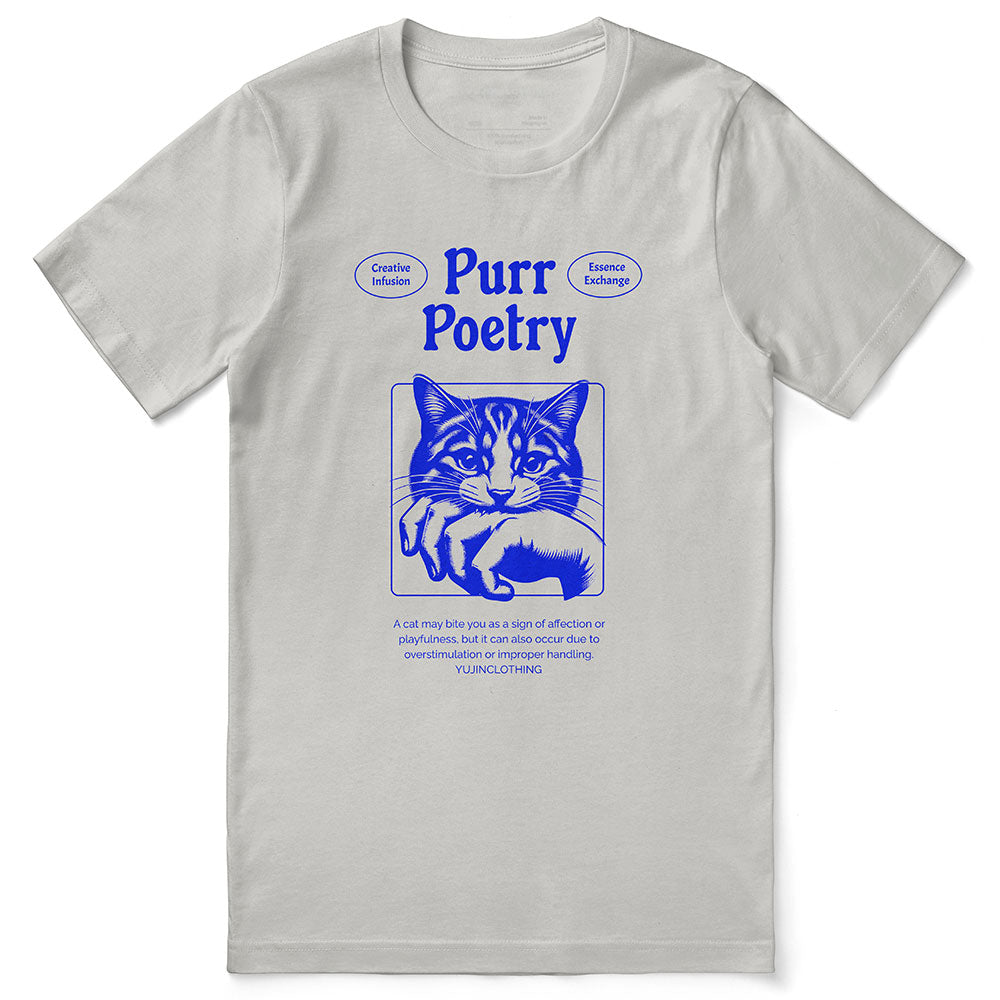 Purr Poetry Cat T-Shirt