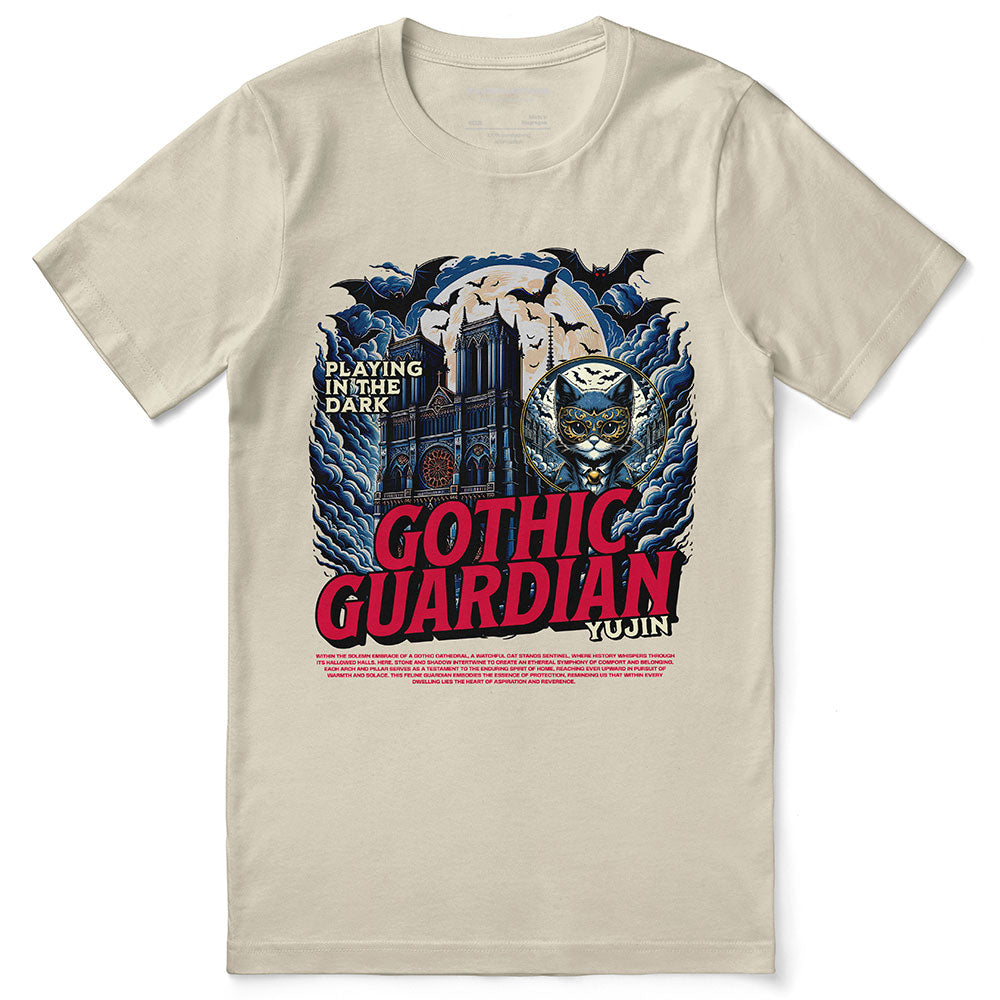 Gothic Guardian Cat T-Shirt