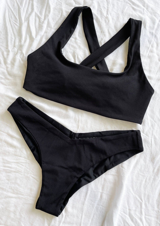 Cheeky Bottom X Black Eco-Rib